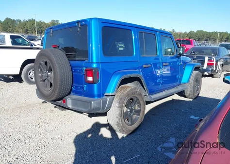 2021 Jeep Wrangler Unlimited Sahara Altitude 4X4 from USA, damaged, VIN 1C4HJXEN5MW670174